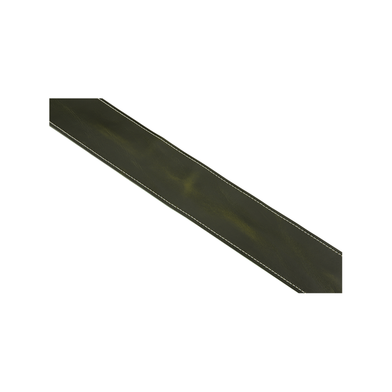 Fender Broken-In Leather Strap, Green 2.5" - 4