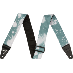 Fender Tie Dye Acid Wash Strap, Teal - 1