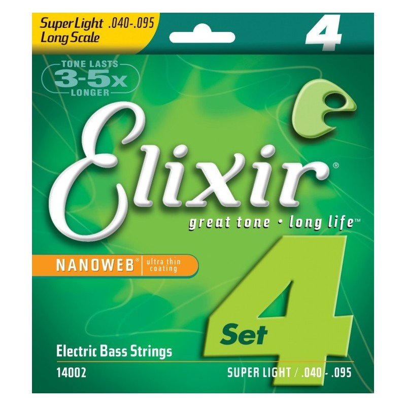 ELIXIR 14002 NanoWeb Bass 4-String - Struny do basu 40-95