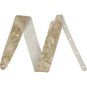 Fender Tie Dye Leather Strap, Natural - 1