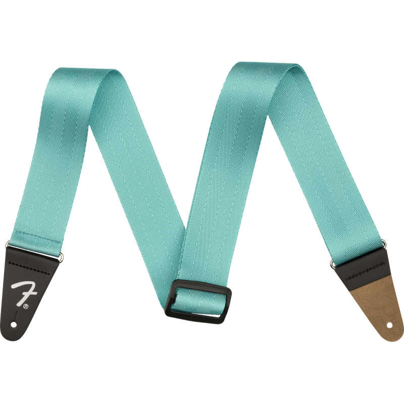 Fender 2" Am Pro Seat Belt Strap, Miami Blue - 1