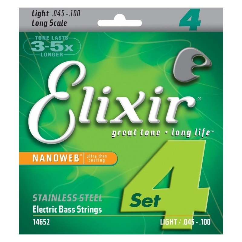 ELIXIR 14652 Bass SS 4-String - Struny do basu 45-100