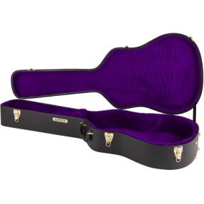 Gretsch G6293 Dreadnought Flat Top Case, Black - 1