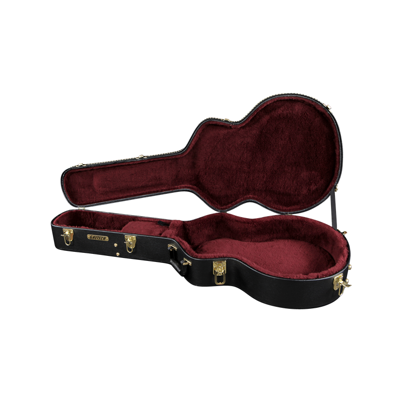 Gretsch G6241 16" Deluxe Hollow Body Electric Hardshell Case, Black - 1