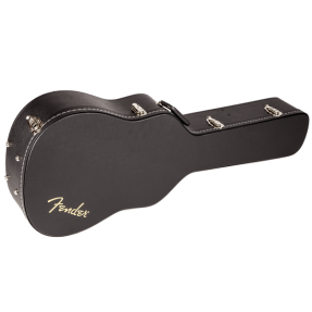 Fender Flat-Top Dreadnought Acoustic Guitar Case, Black - 1