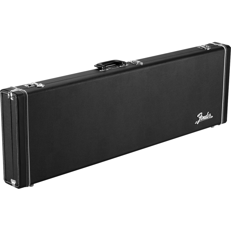 Fender Classic Series Wood Case - Mustang/Duo Sonic, Black - 1