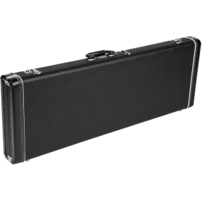 Fender G&G Standard Mustang/Cyclone Hardshell Case, Black with Black Acrylic Interior - 1