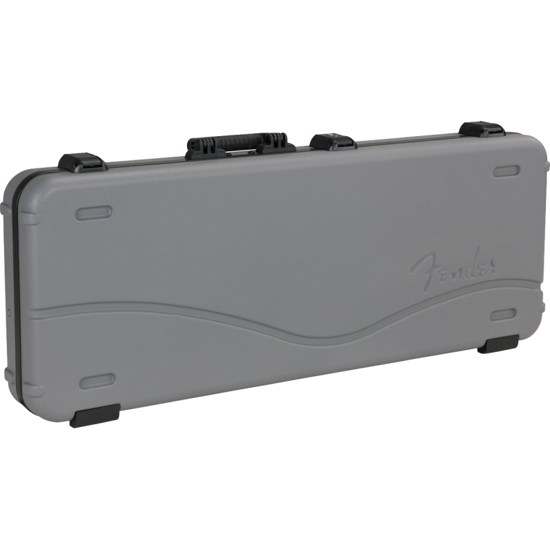 Fender Deluxe Molded Strat/Tele Case, Silver/Blue - 1