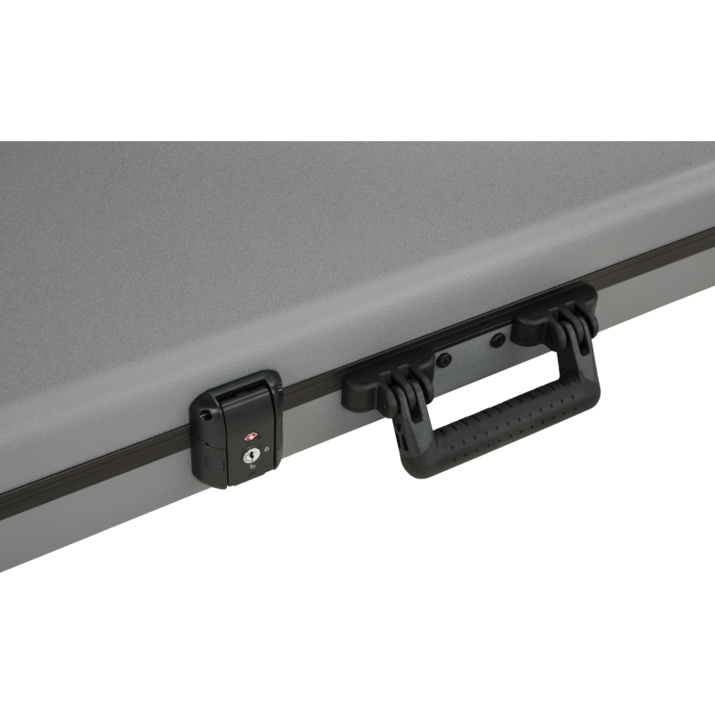 Fender Deluxe Molded Strat/Tele Case, Silver/Blue - 3