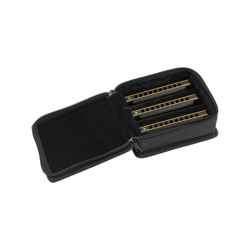 Fender Blues DeVille Harmonicas - 3-Pack with Case - 2