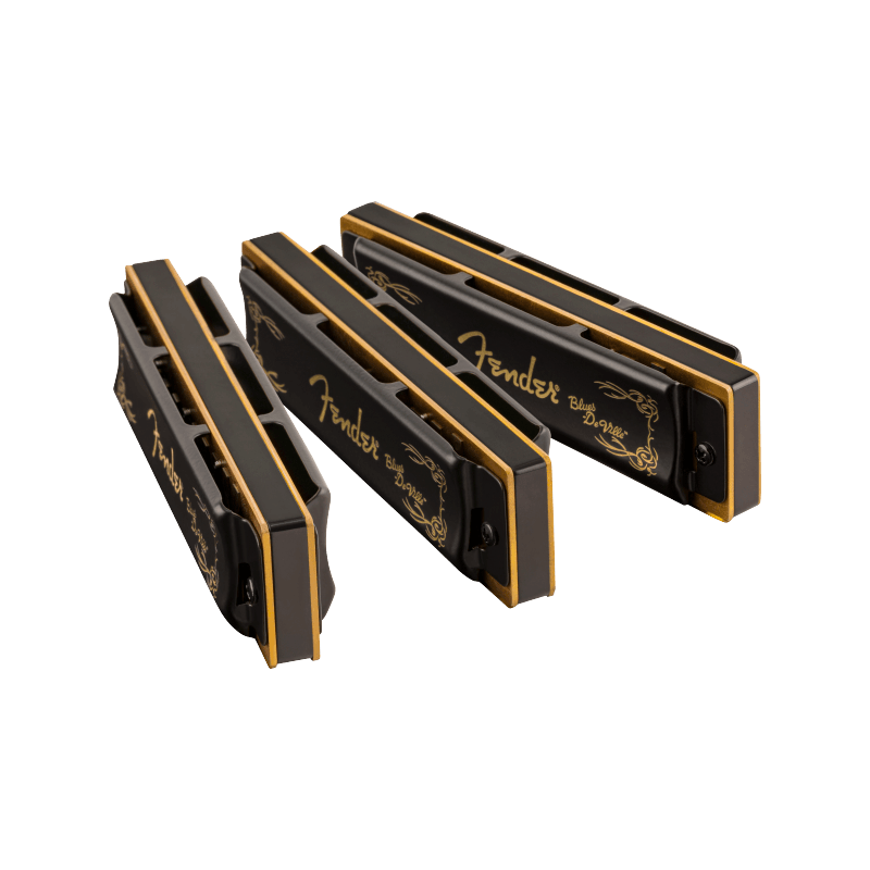 Fender Blues DeVille Harmonicas - 3-Pack with Case - 5