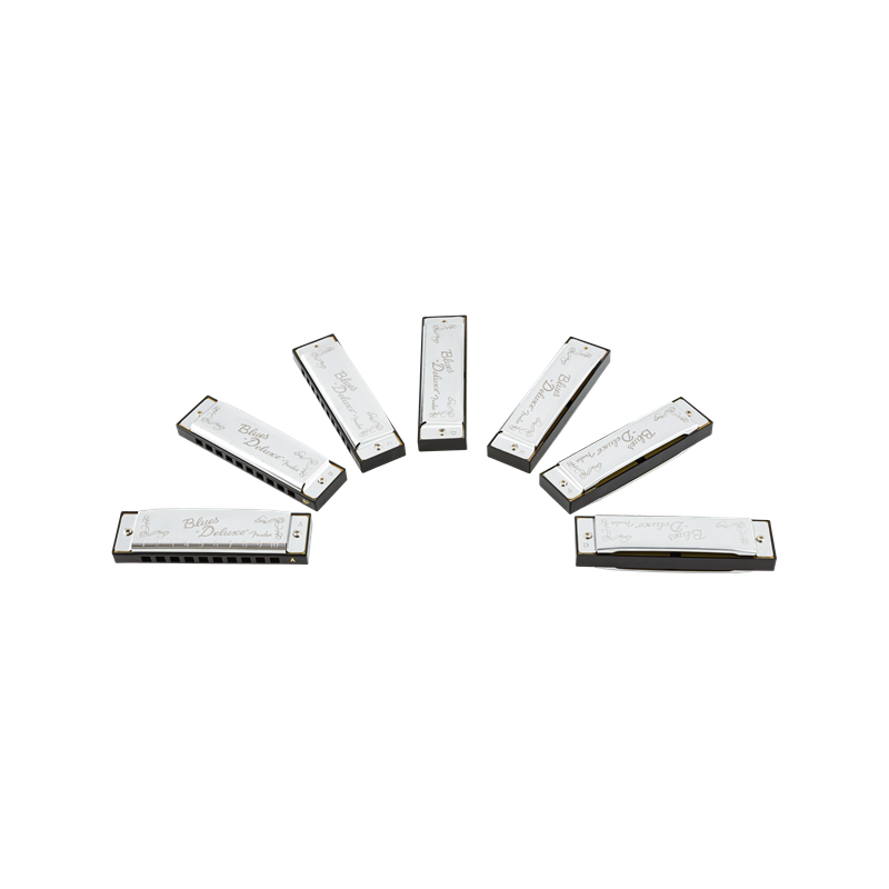 Fender Blues Deluxe Harmonicas 7-Pack with Case - 3