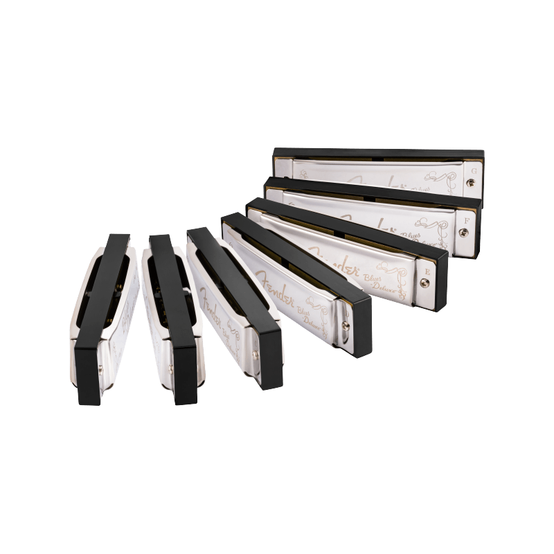 Fender Blues Deluxe Harmonicas 7-Pack with Case - 4