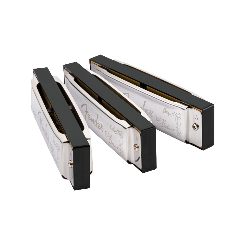 Fender Blues Deluxe Harmonicas 3-Pack with Case - 5