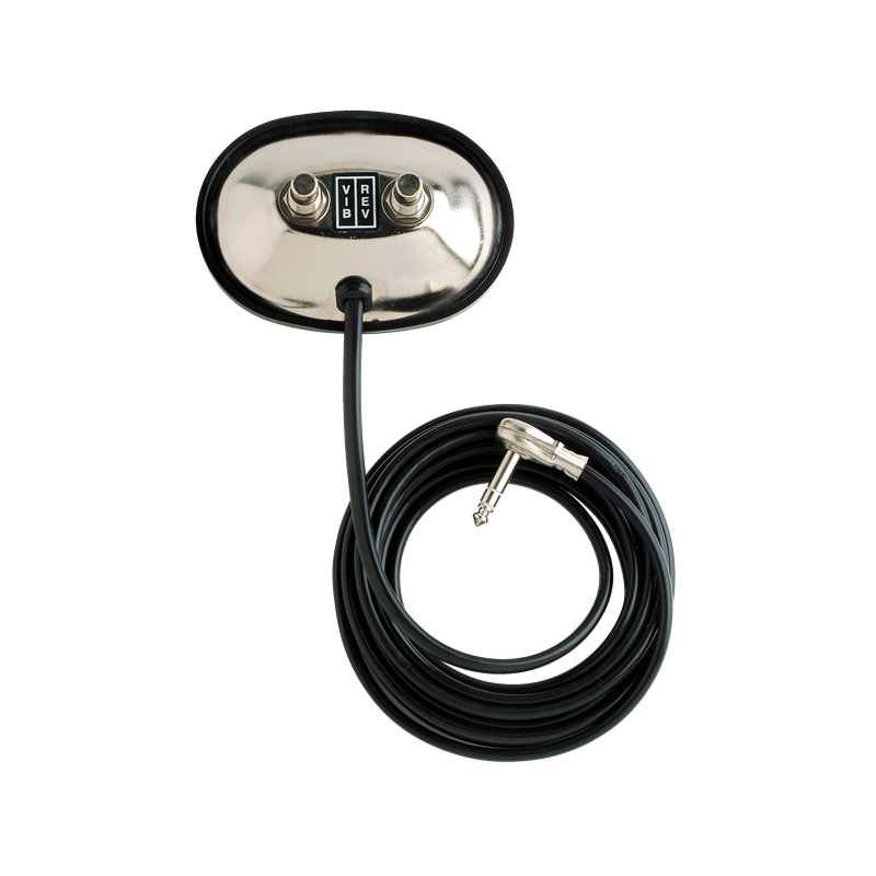 Fender 2-Button Vintage-Style Footswitch: Vibrato / Reverb On/Off with 1/4" Jack - 1