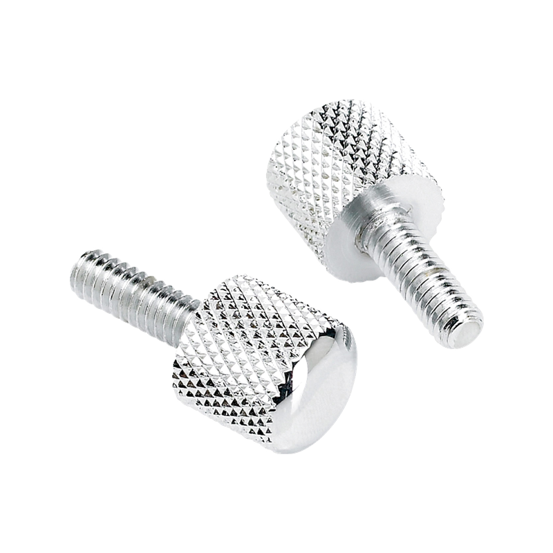 Fender Pure Vintage "Piggyback" Thumb Screws, (2), Chrome - 1
