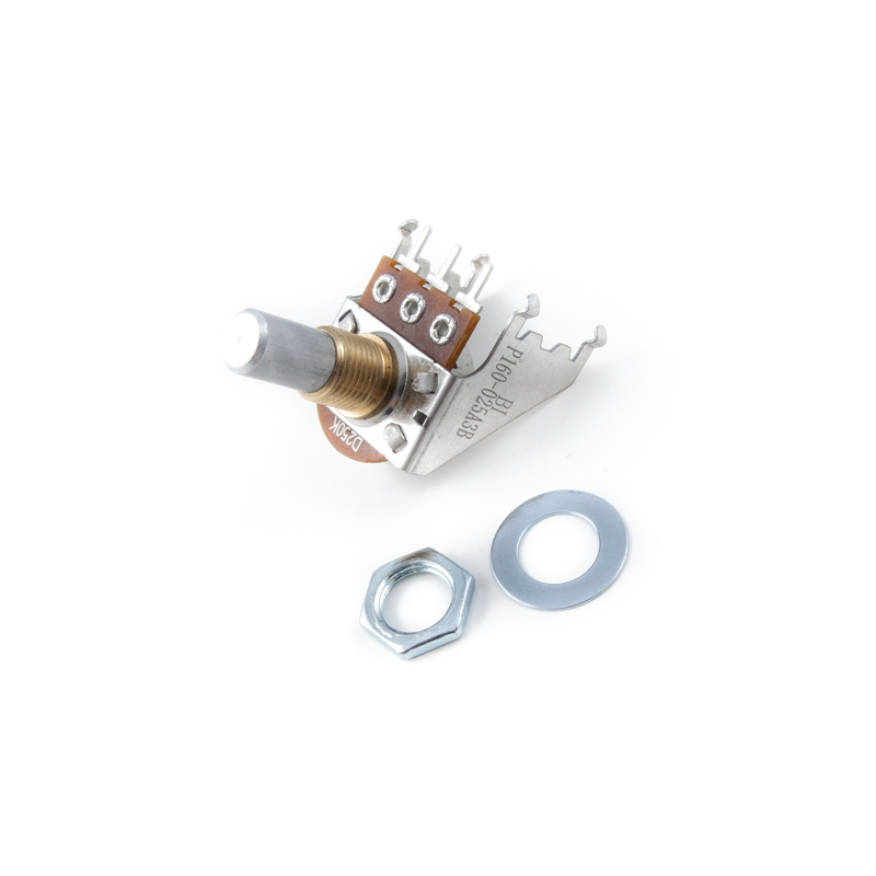 Fender 250K Audio Taper Snap-In Potentiometer, Solid Shaft - 1