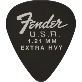 Fender Dura-Tone 351 Shape, 1.21, Black, 12-Pack - 1