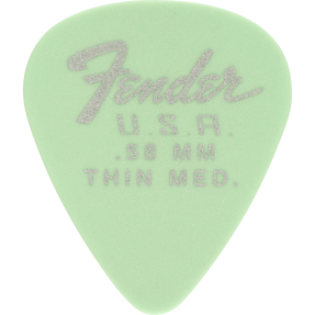 Fender Dura-Tone 351 Shape, .58, Surf Green, 12-Pack - 1