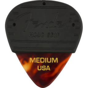 Fender Mojo Grip Picks, Celluloid, Medium, 3-Pack, Tortoiseshell - 1