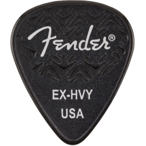 Fender 351 Shape, Black, Extra Heavy (6) - 1