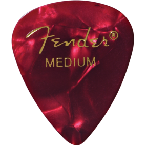 Fender Premium Celluloid 351 Shape Picks, Medium, Red Moto, 144-Pack - 1