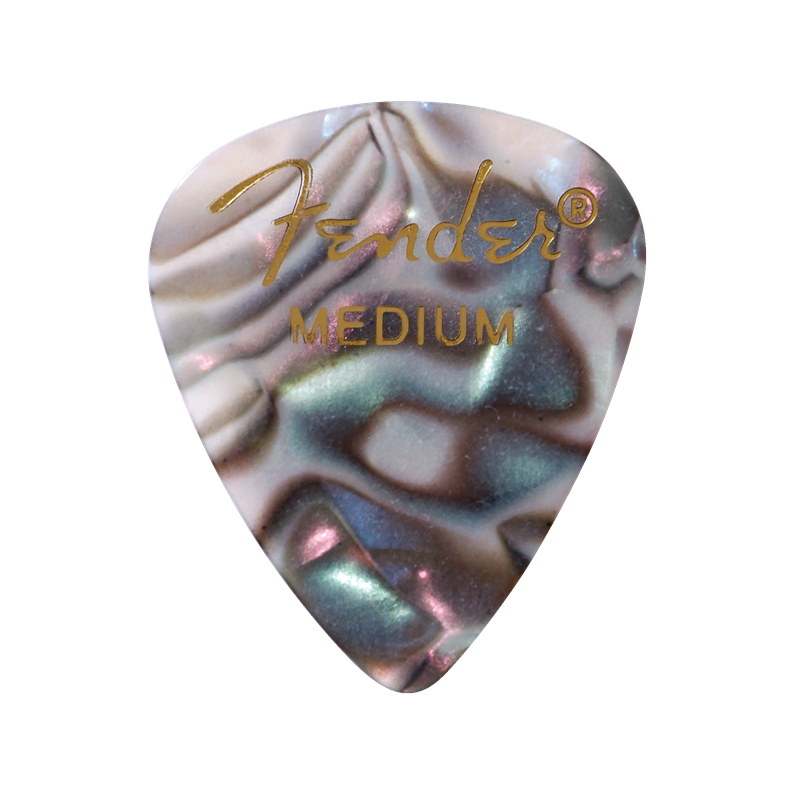 Fender Premium Celluloid 351 Shape Picks, Medium, Abalone, 144-Pack - 1