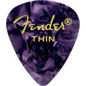 Fender Premium Celluloid 351 Shape Picks, Thin, Purple Moto, 144-Pack - 1