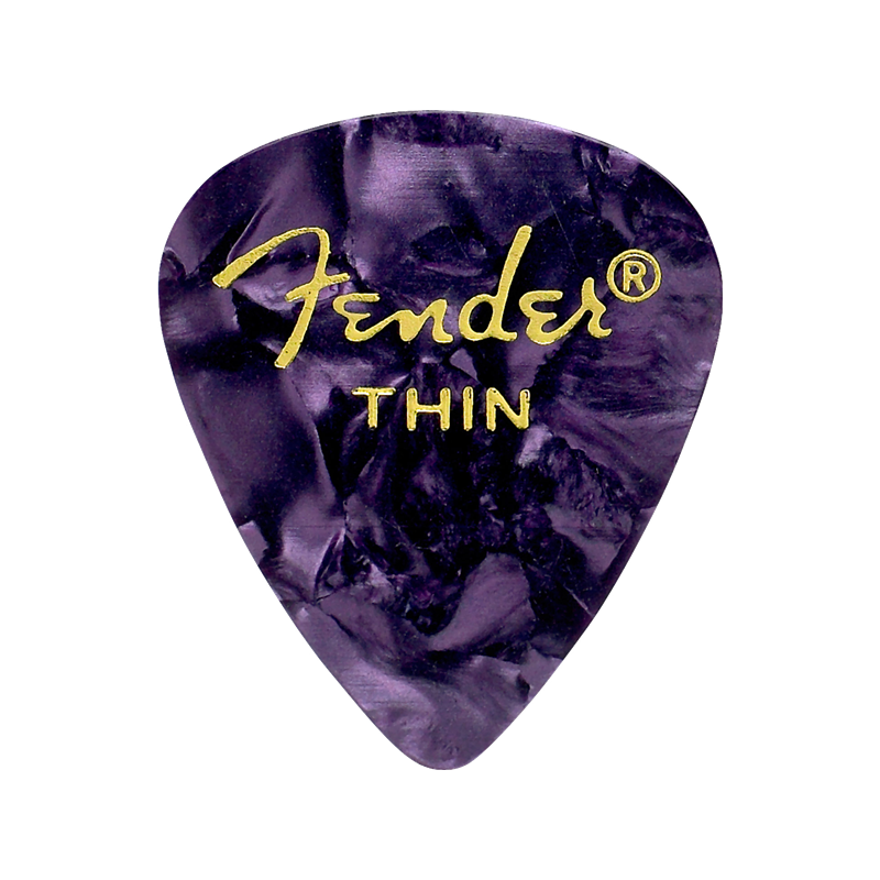 Fender Premium Celluloid 351 Shape Picks, Thin, Purple Moto, 144-Pack - 1