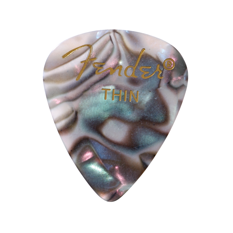 Fender Premium Celluloid 351 Shape Picks, Thin, Abalone, 144-Pack - 1