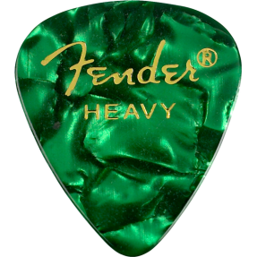 Fender Premium Celluloid 351 Shape Picks, Heavy, Green Moto, 144-Pack - 1