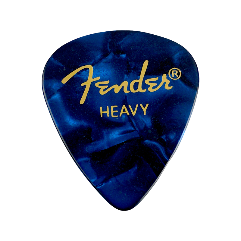 Fender Premium Celluloid 351 Shape Picks, Heavy, Blue Moto, 144-Pack - 1