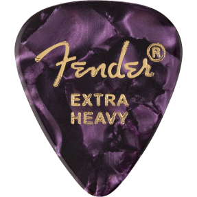 Fender 351 Shape Premium Picks, Extra Heavy, Purple Moto, 12 Count - 1