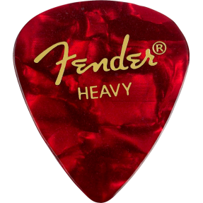 Fender Premium Celluloid 351 Shape Picks, Heavy, Red Moto, 12-Pack - 1