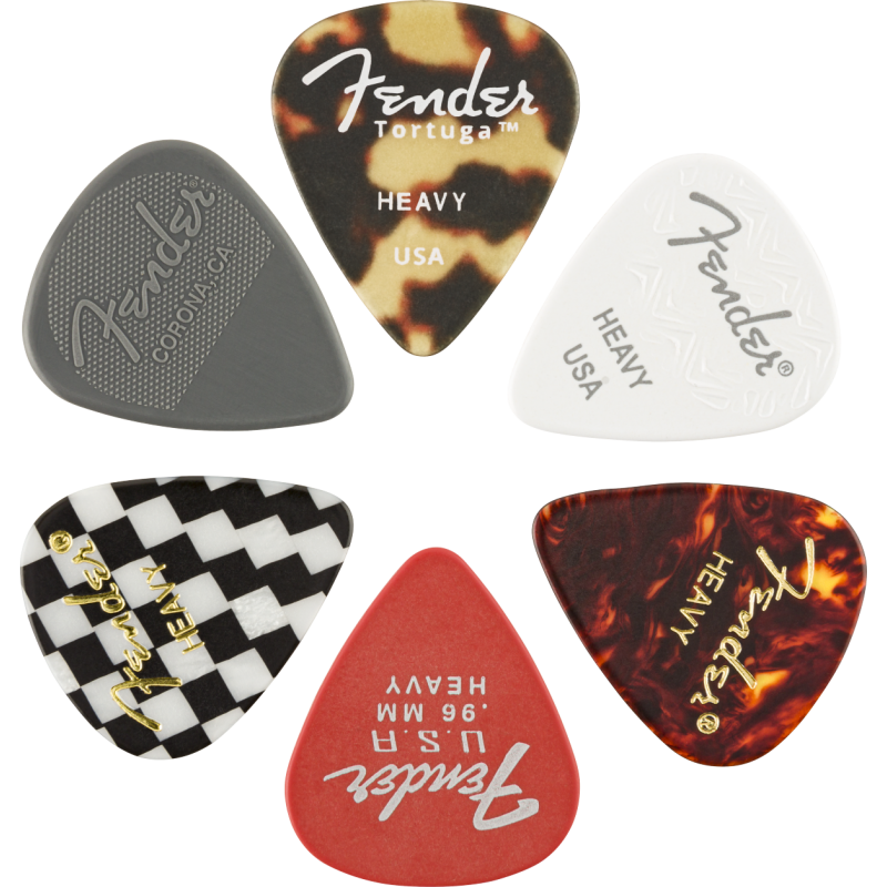 Fender 351 Shape, Material Medley, Heavy, (6) - 1