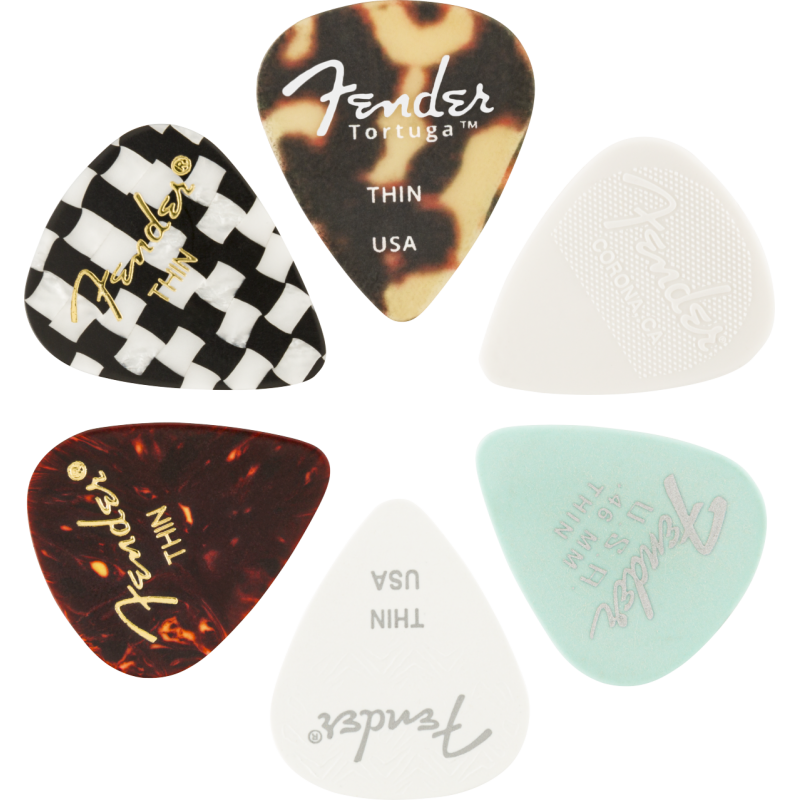 Fender 351 Shape, Material Medley, Thin, (6) - 1