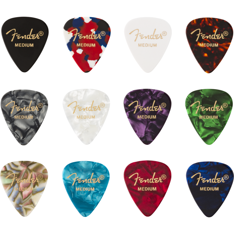 Fender 351 Shape, Celluloid Medley, Medium (12) - 1