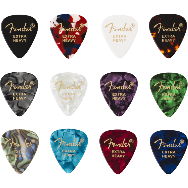 Fender 351 Shape, Celluloid Medley, Extra Heavy (12) - 1