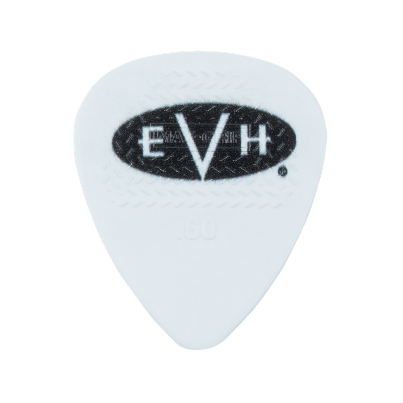 EVH Signature Picks, White/Black, .60 mm, 6 Count - 1