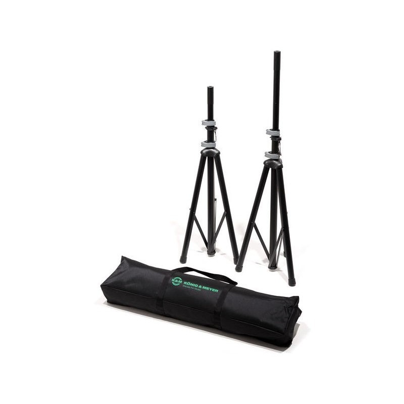 KONIG & MEYER 21459 - 2 Statywy kolumnowe, torba