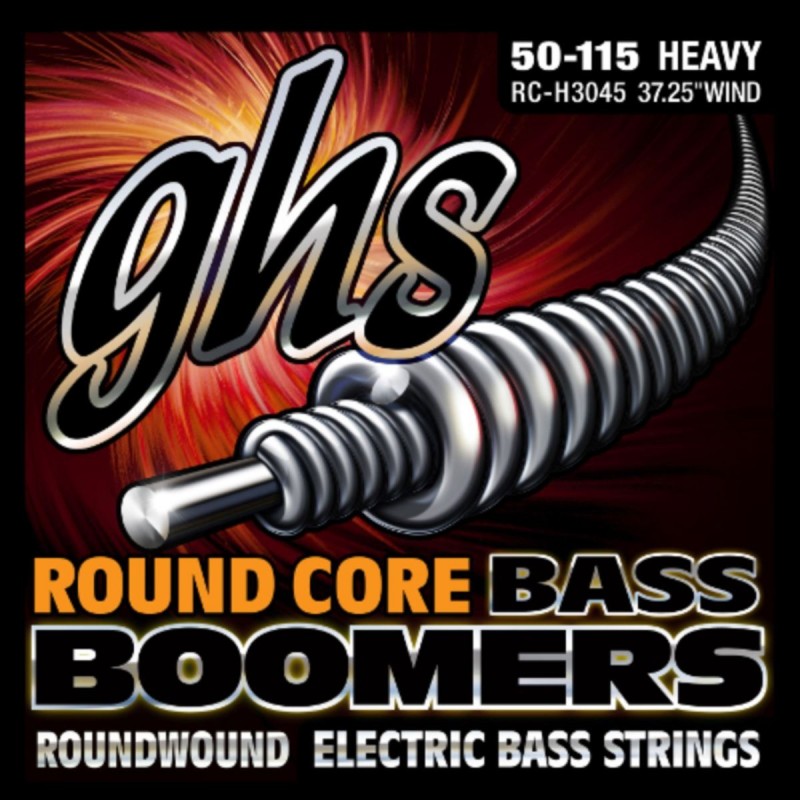 GHS Round Core Bass Boomers - RC-H3045 - Bass String Set, 4-String, Heavy, .050-.115 - 1