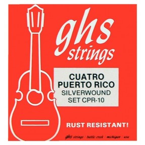GHS Cuatro String Set, Ball End, 10-String, Silver Wound, .011-.041 - 1