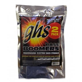 GHS Bass Boomers - M3045 - Bass String Set, 4-String, Medium, .045-.105, 2-Pack - 1