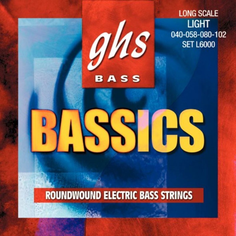 GHS Bassics - L6000 - Bass String Set, 4-String, Light, .040-.102 - 1