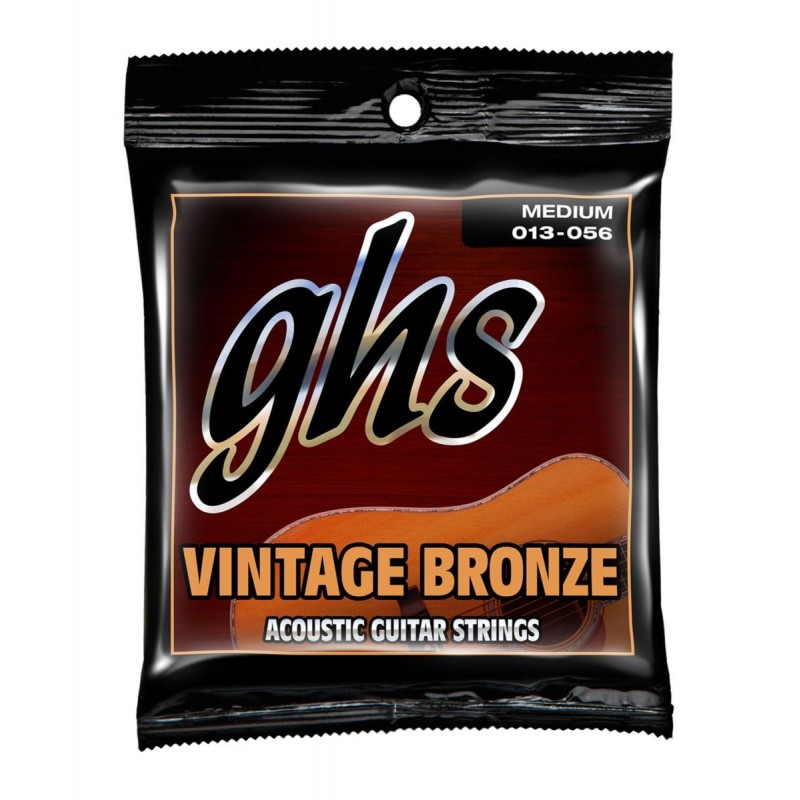 GHS Vintage Bronze - VN-M - Acoustic Guitar String Set, Medium, .013-.056 - 1