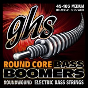 GHS Round Core Bass Boomers - RC-M3045 - Bass String Set, 4-String, Medium, .045-.105 - 1