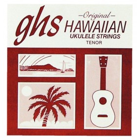 GHS Ukulele Nylon Tie-Ends - H-T10 - Ukulele String Set - Tenor, Black Nylon - 1