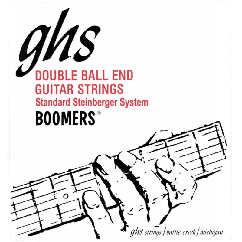 GHS Double Ball End Boomers - DB-GBL - Electric Guitar String Set, Light, .010-.046, Double Ball - 1