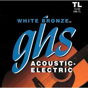 GHS White Bronze - WB-TL - Acoustic/Electric Guitar String Set, True Light, .012-.050 - 1