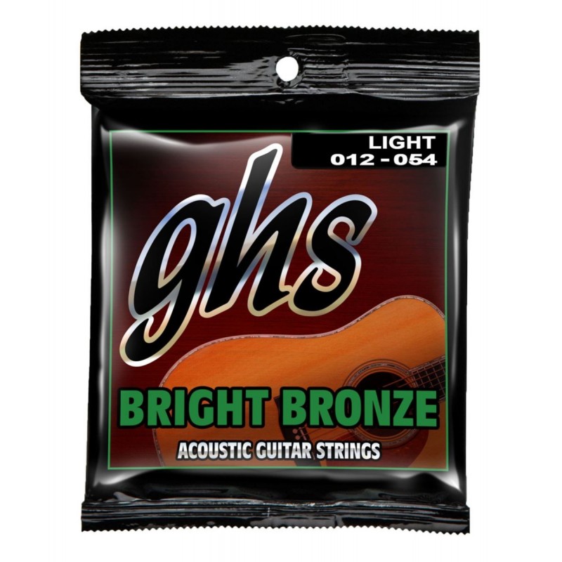 GHS Bright Bronze - BB30L - Acoustic Guitar String Set, 80/20 Bronze, Light, .012-.054 - 1